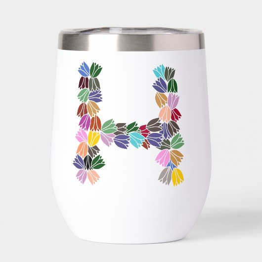 Colorful Tulip Lettered “H” (背面)