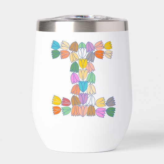 Colorful Tulip Lettered “I” (正面)