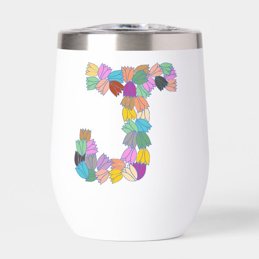 Colorful Tulip Lettered “J” (正面)