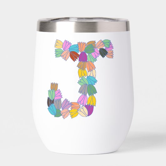 Colorful Tulip Lettered “J” (背面)