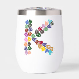 Colorful Tulip Lettered “K”