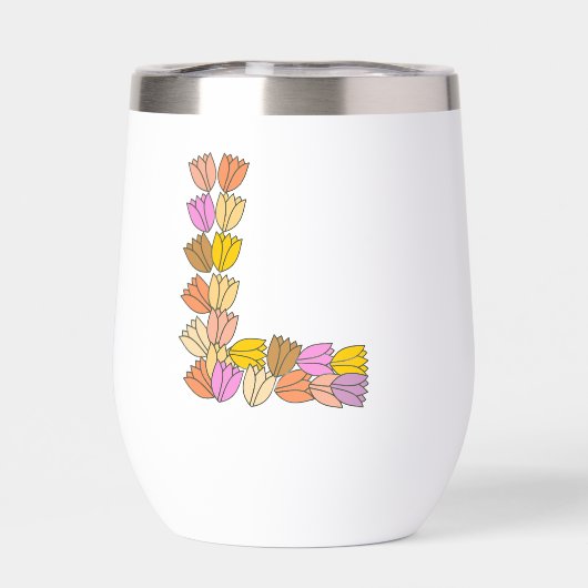 Colorful Tulip Lettered “L” (背面)