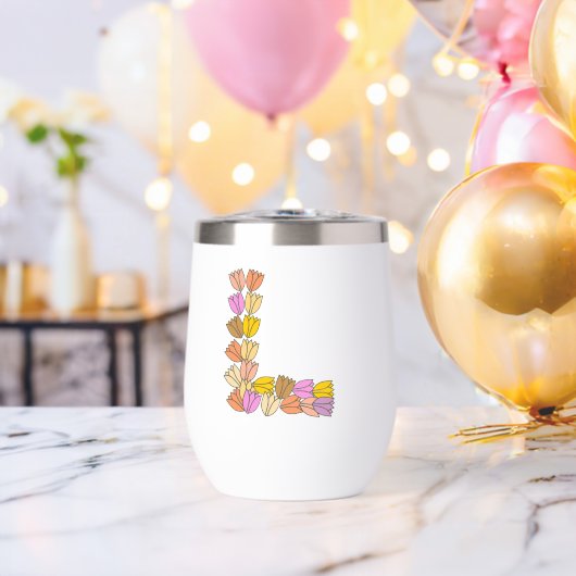 Colorful Tulip Lettered “L” (バチェラーパーティー (回転後))