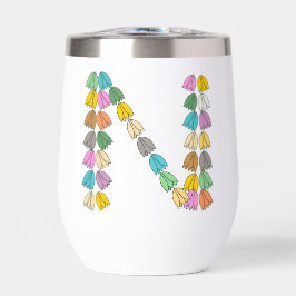 Colorful Tulip Lettered “N”