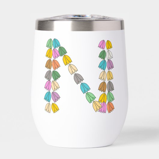 Colorful Tulip Lettered “N” (正面)