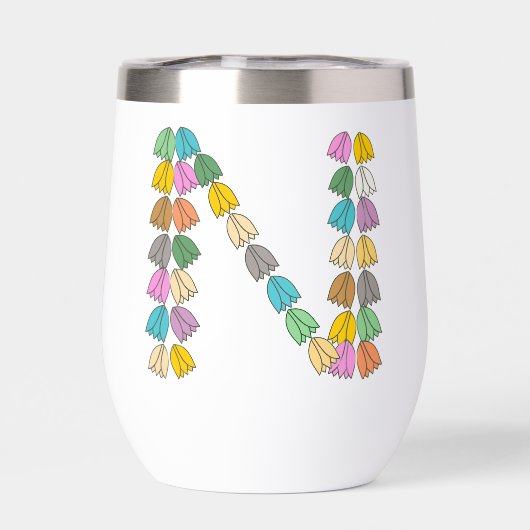 Colorful Tulip Lettered “N” (背面)