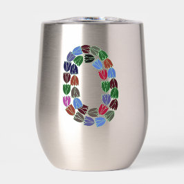 Colorful Tulip Lettered “O”