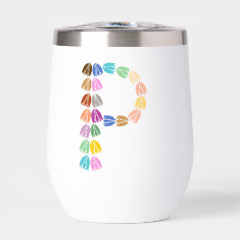 Colorful Tulip Lettered “P”