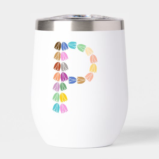 Colorful Tulip Lettered “P” (正面)