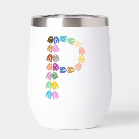 Colorful Tulip Lettered “P” (背面)