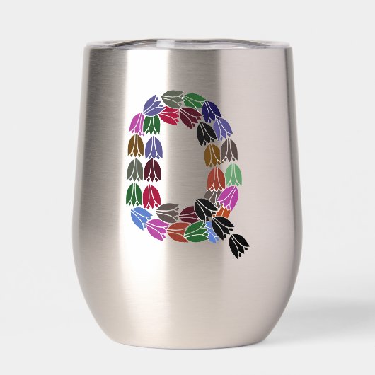 Colorful Tulip Lettered “Q” (背面)
