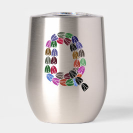 Colorful Tulip Lettered “Q”