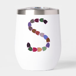 Colorful Tulip Lettered “S”