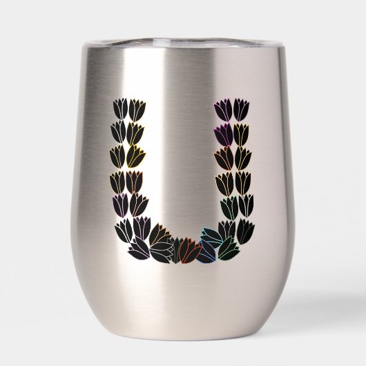 Colorful Tulip Lettered “U” (背面)