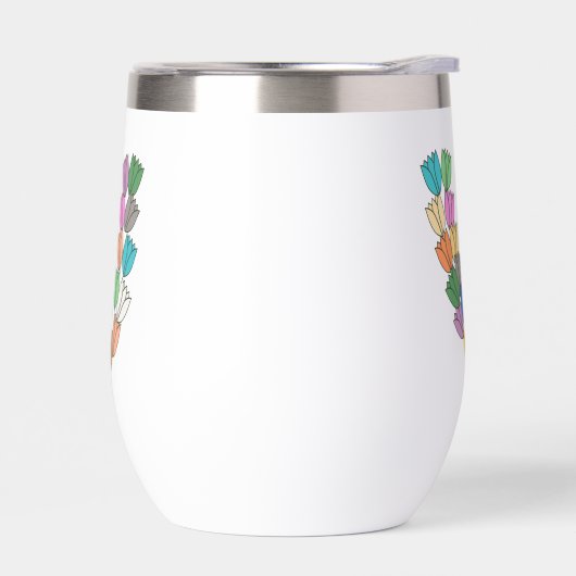 Colorful Tulip Lettered “V” (左面)