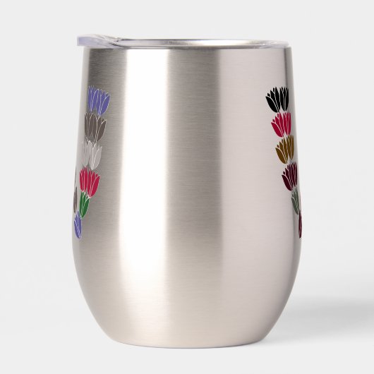 Colorful Tulip Lettered “W” (右面)