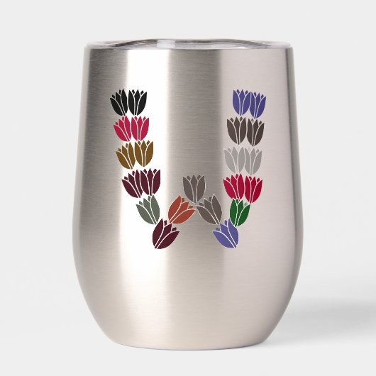Colorful Tulip Lettered “W” (背面)