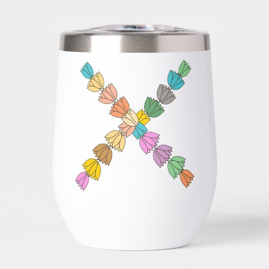 Colorful Tulip Lettered “X” (正面)