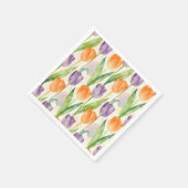 Colorful Tulip Pattern スタンダードカクテルナプキン (角)