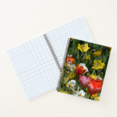 Colorful Tulips & Daffodils Notebook ノートブック (内部)