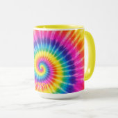 Colorful Tye-Dye Custom Name Gift マグカップ (正面右)