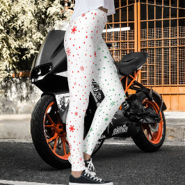 Colorful Ultra Soft Holiday Pattern Christmas Day レギンス