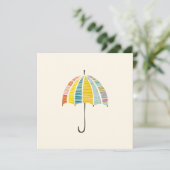 Colorful Umbrella – Bright & Cheerful Rainy Day 招待状 (スタンド正面)