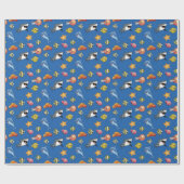 Colorful Under the Sea Ocean Animals Fish Pattern ラッピングペーパー (フラット)