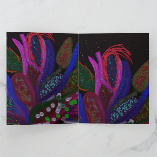 Colorful Undersea Large Greeting Card カード (内部)
