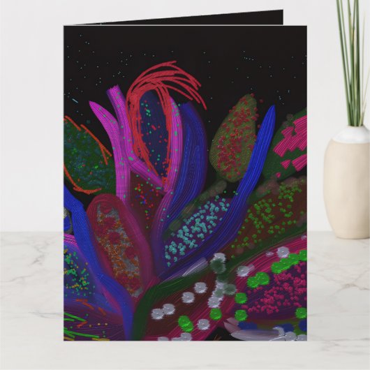 Colorful Undersea Large Greeting Card カード (正面)