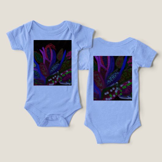 Colorful Underwater Marine Life Infant T-Shirt (デザイン正面&裏面)