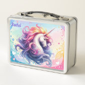 Colorful Unicorn Metal Lunch Box メタルランチボックス (裏面)