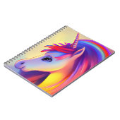 Colorful unicorn painting ノートブック (左側)
