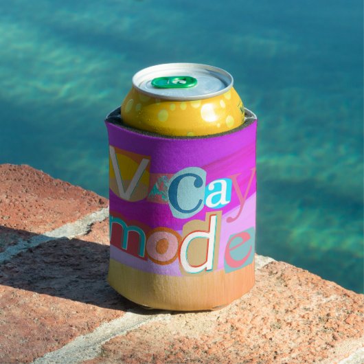 Colorful Unique Retro Vacay Mode 缶クーラー (インサイチュ プール)