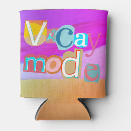 Colorful Unique Retro Vacay Mode 缶クーラー
