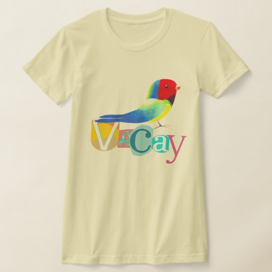 Colorful Unique Retro Vacay Mode Tシャツ (レイダウン)