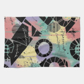 Colorful Urban Graffiti Pattern (10) キッチンタオル (横)