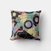 Colorful Urban Graffiti Pattern (10) クッション (正面)