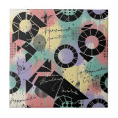 Colorful Urban Graffiti Pattern (10) タイル (正面)