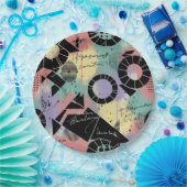 Colorful Urban Graffiti Pattern (10) ペーパープレート (パーティー)