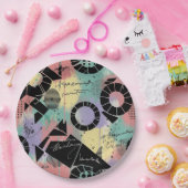 Colorful Urban Graffiti Pattern (10) ペーパープレート (パーティー)