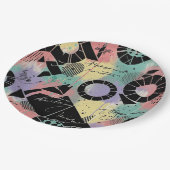 Colorful Urban Graffiti Pattern (10) ペーパープレート (アングル)