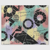 Colorful Urban Graffiti Pattern (10) ラッピングペーパー (フラット)