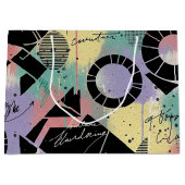 Colorful Urban Graffiti Pattern (10) ラージペーパーバッグ (正面)