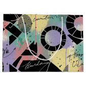 Colorful Urban Graffiti Pattern (10) ラージペーパーバッグ (裏面)