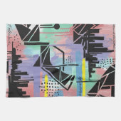 Colorful Urban Graffiti Pattern (11) キッチンタオル (横)