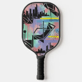 Colorful Urban Graffiti Pattern (11) ピックルボールラケット (裏面)