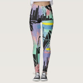 Colorful Urban Graffiti Pattern (11) レギンス (正面)