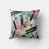 Colorful Urban Graffiti Pattern (12) クッション (裏面)