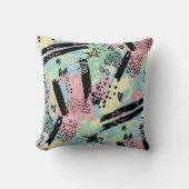 Colorful Urban Graffiti Pattern (12) クッション (正面)